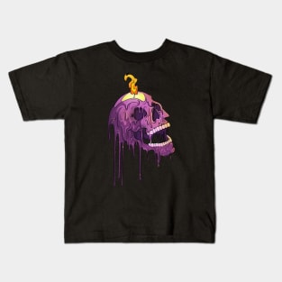 Devils Candle Melting Skull Kids T-Shirt